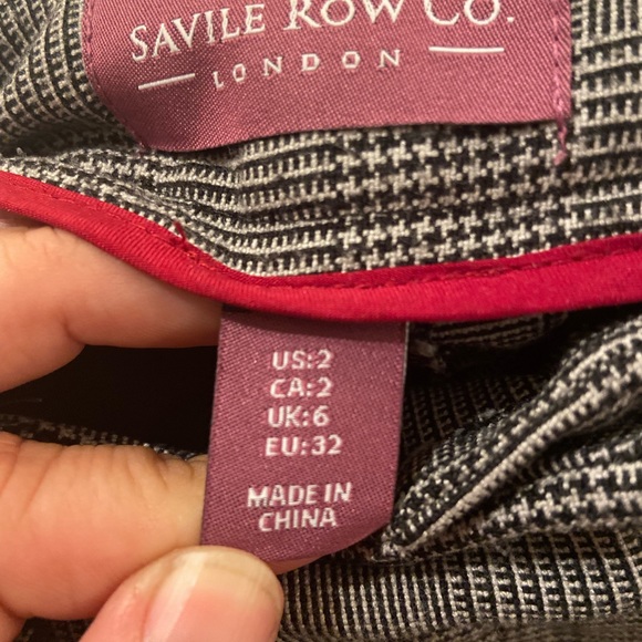 Savile Row Co Size 2 Plaid Work Trousers - Picture 4 of 6